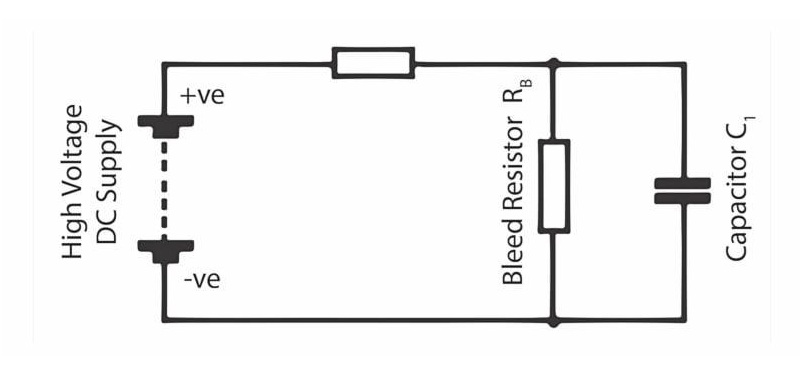 Capacitor Discharge Through a Bleed Resistor
